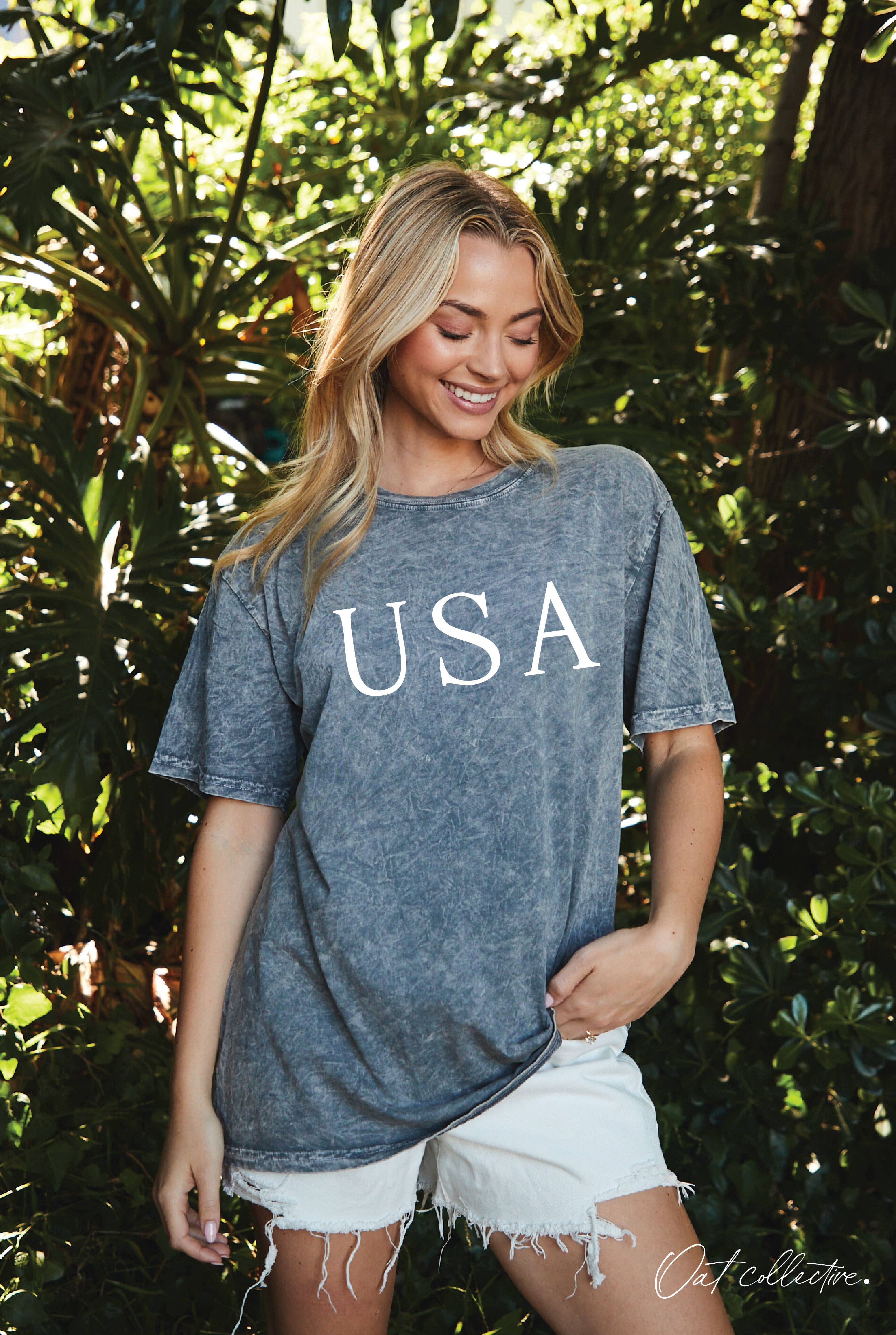 USA Oversized Graphic Top