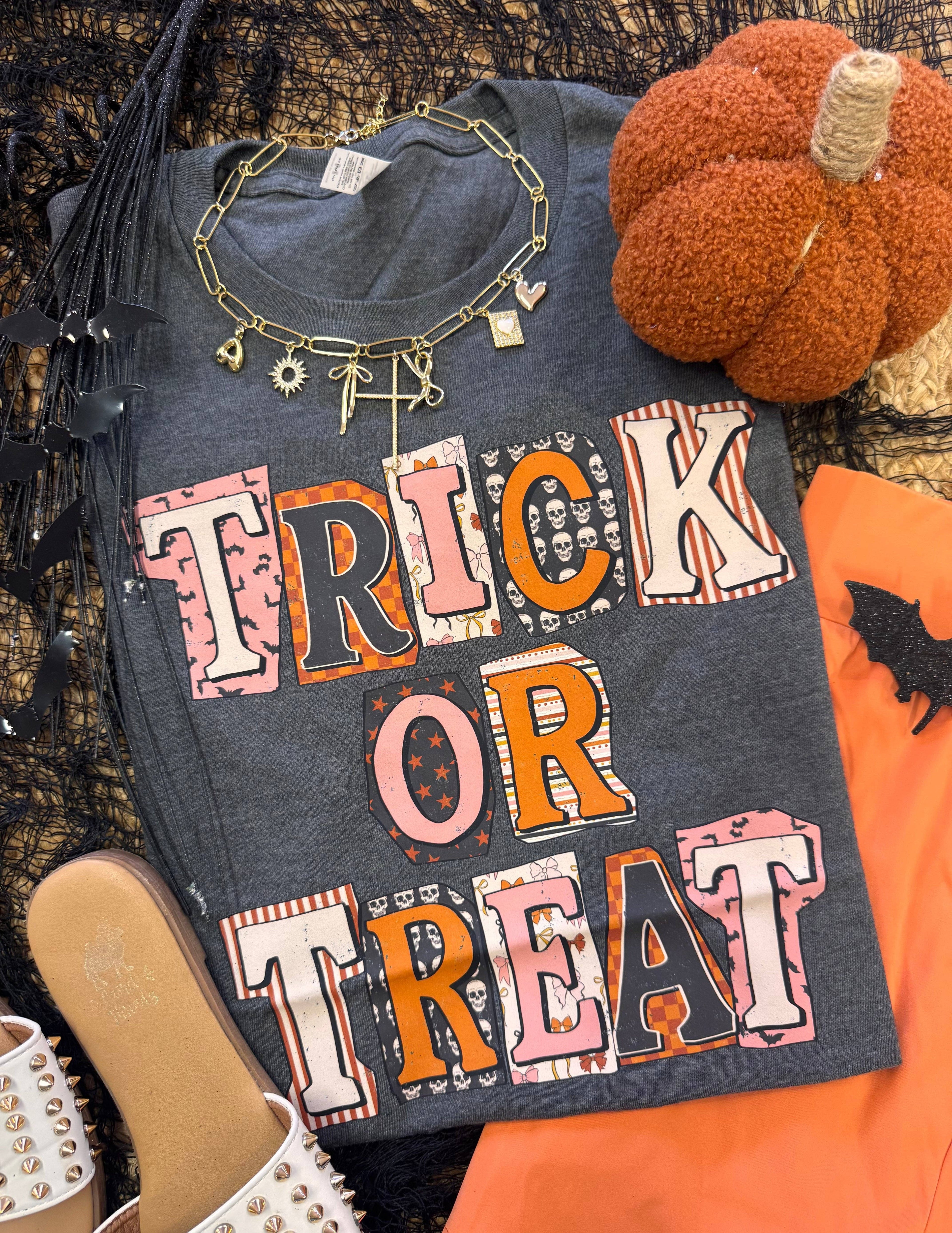 Trick or Treat Patchwork Tee