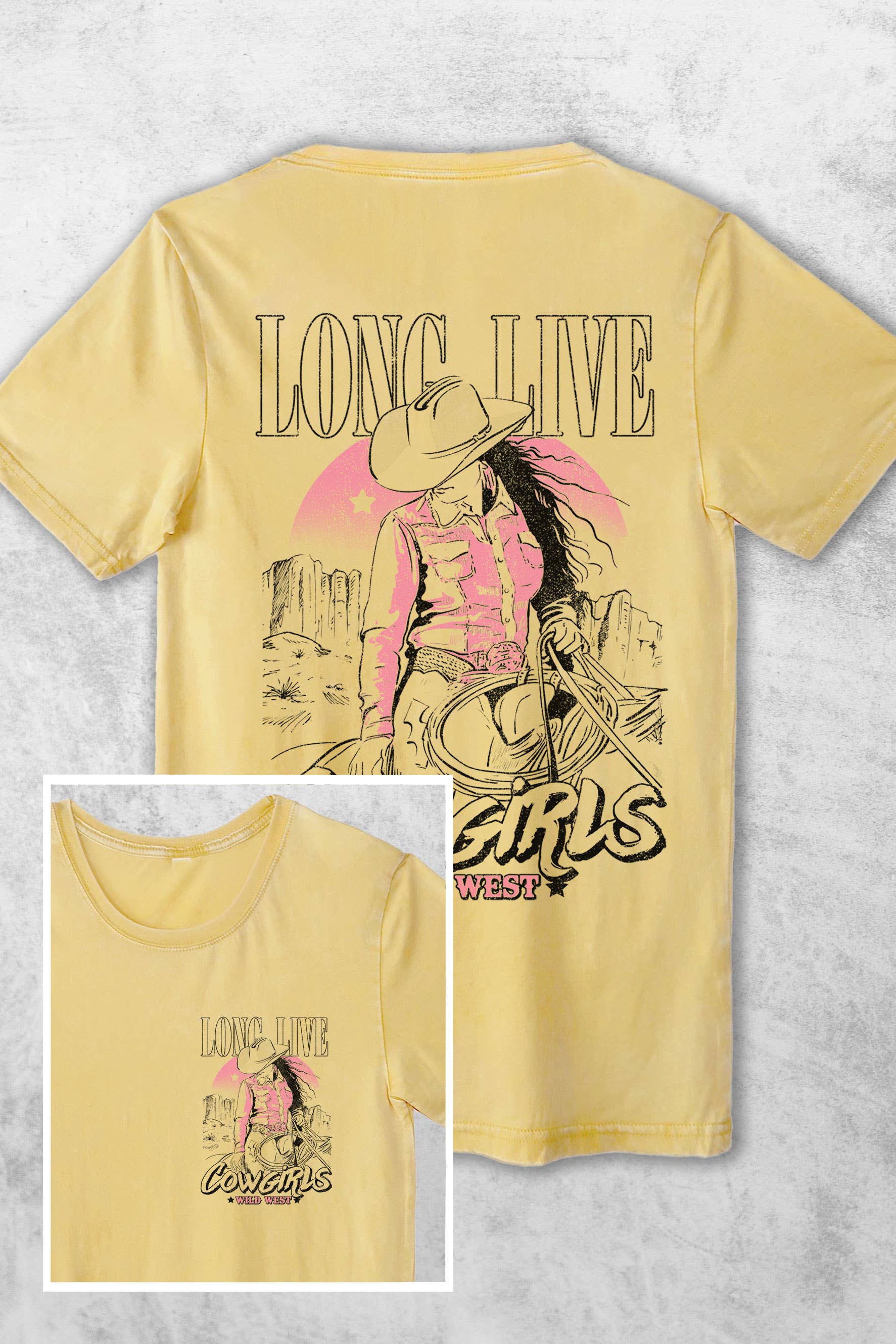Long Live Cowgirls F&B Women's Vintage Graphic Tshirts