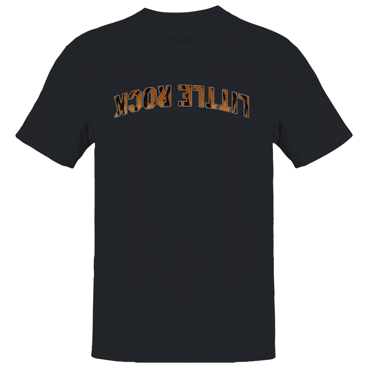 Little Rock Tiger Print Arch Design Men's T-Shirt