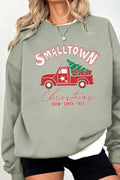 Small Town Christmas Graphic Brushed Sweatshirts