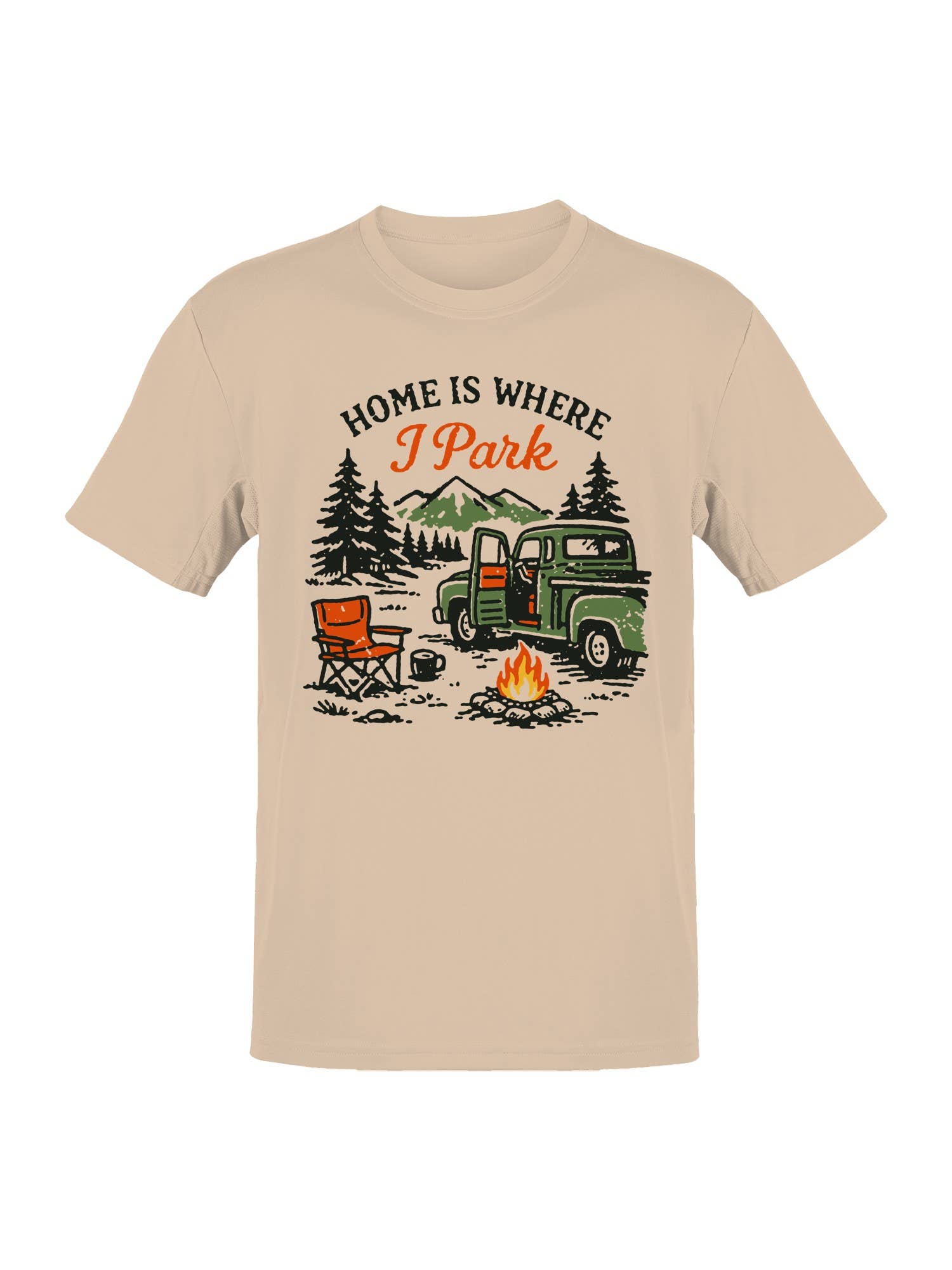 Roadtrip USA Home Is Where I Park Graphic Men's Tee