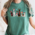 Christmas Dogs, Frenchie, Dog Lovers, Santa, Pet T-Shirt