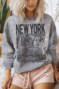 New York City Mineral Graphic Brushed Sweatshirts