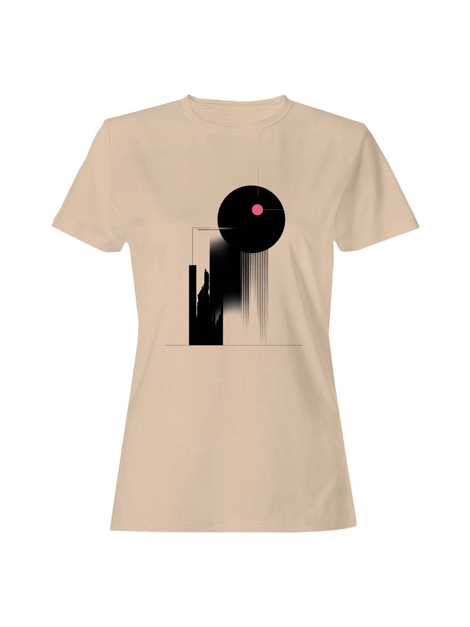 Cosmic Harmony with Pink Accents Women's T-Shirt