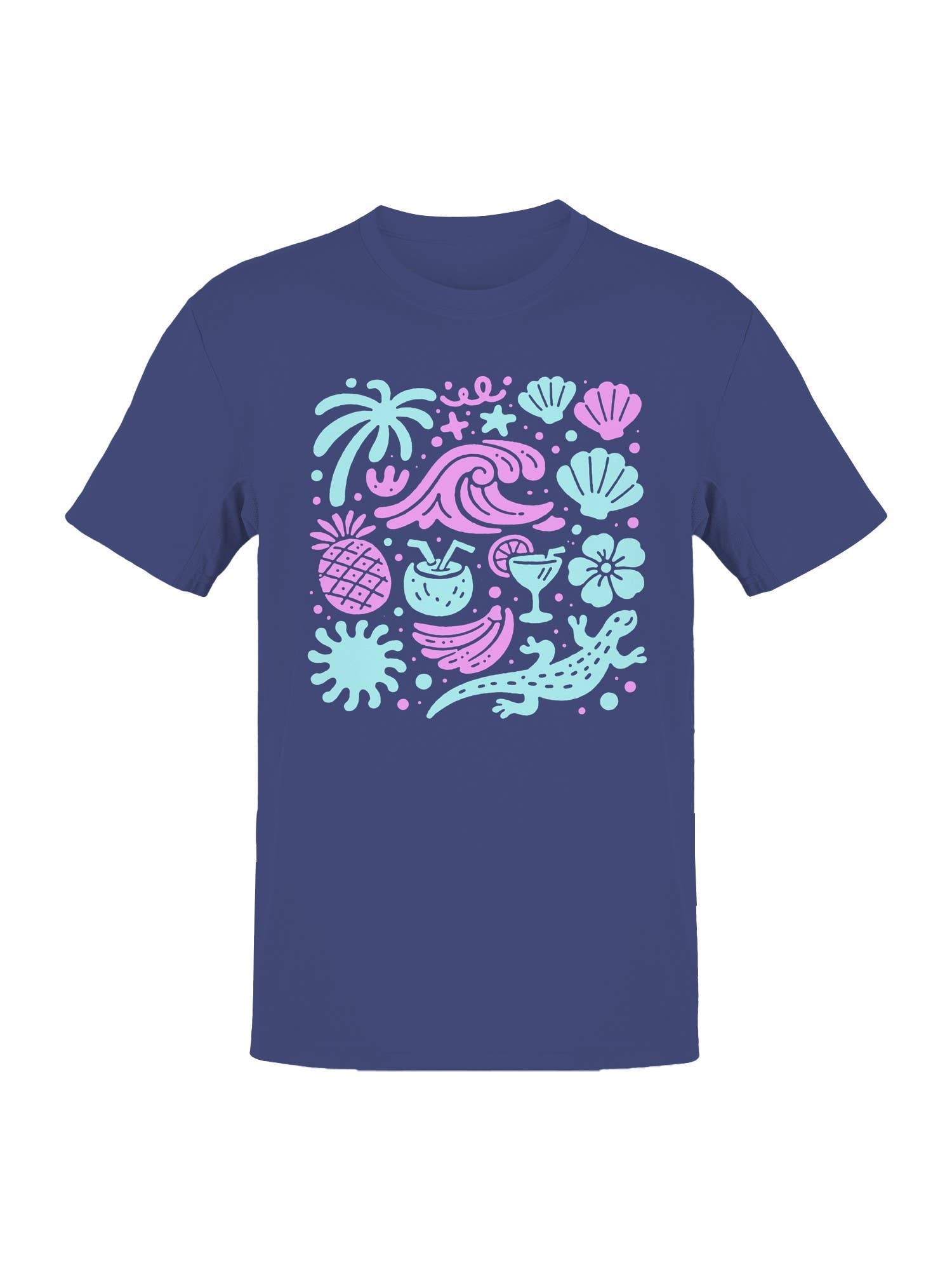 Tropical Beach Vibes Artwork Men's T-Shirt