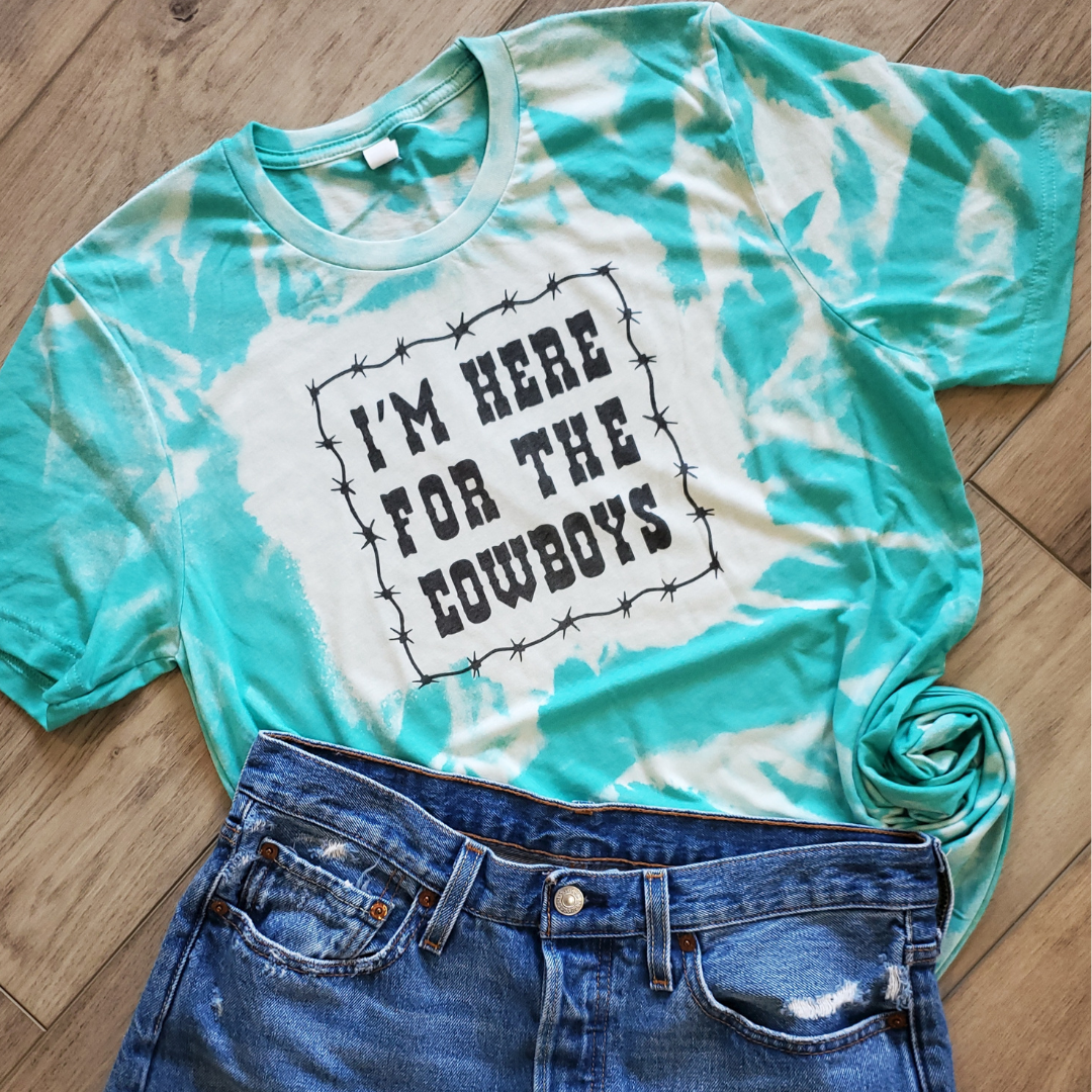 I'm Here For the Cowboys Western Graphic T-Shirt