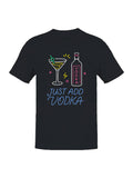 Just Add Vodka Neon Art Men's T-Shirt
