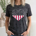 Star Hearts, Patriotic, 4th of July, Star Pattern T-Shirt