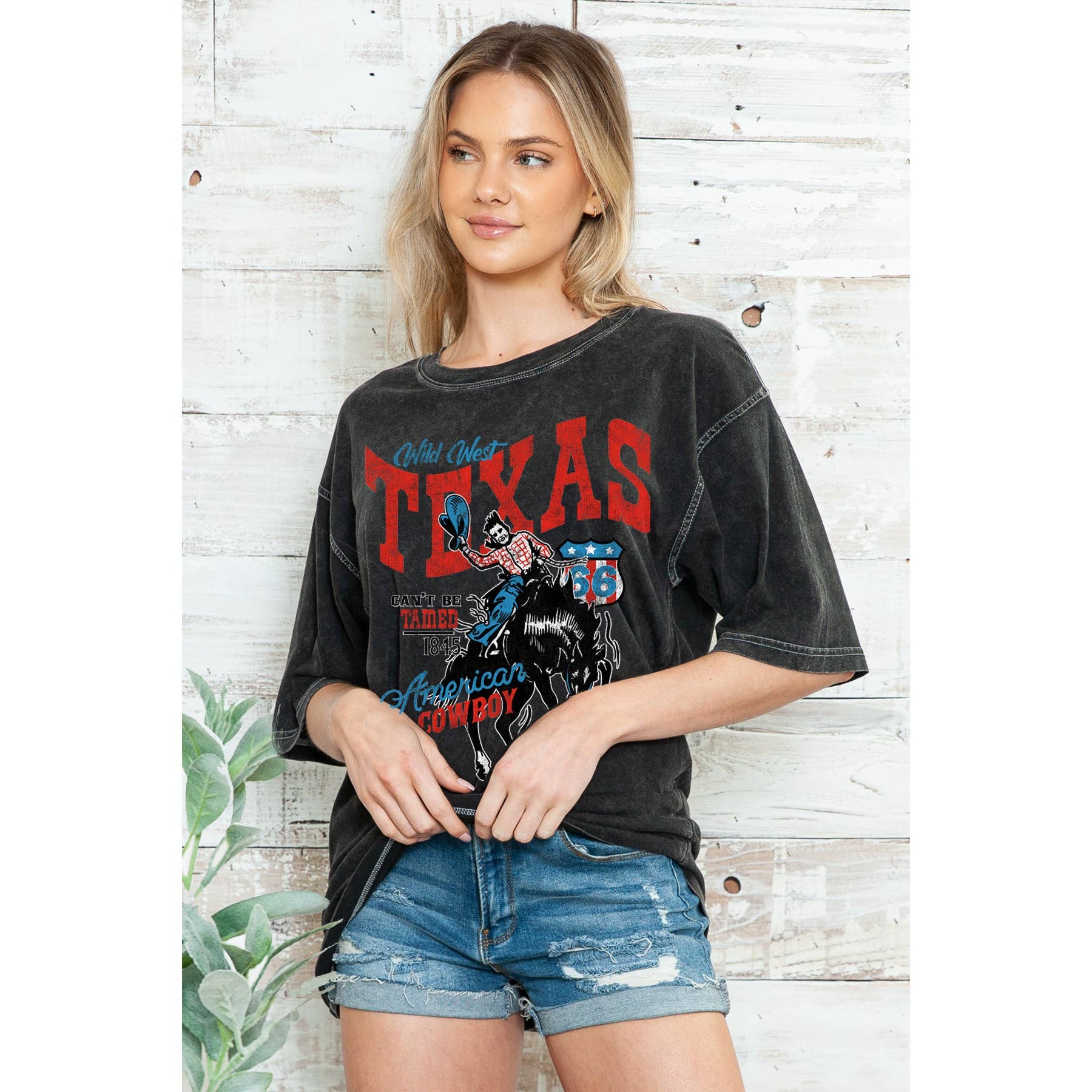 Texas Cowboy - Unisex  Oversized Mineral Wash