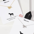 Gold-Dipped Unicorn Charm Necklace