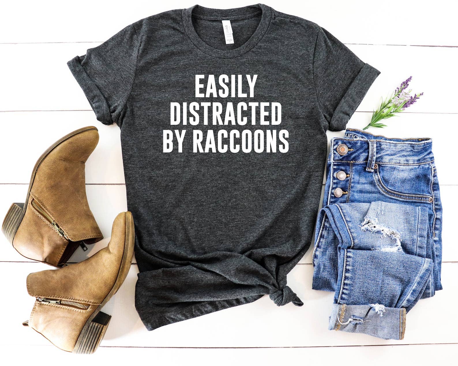 Easily Distracted By Raccoons T-Shirt