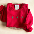 Festive Christmas Trees Sweater, Winter Sweatshirts