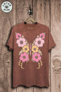 Butterfly Flowers Graphic Top