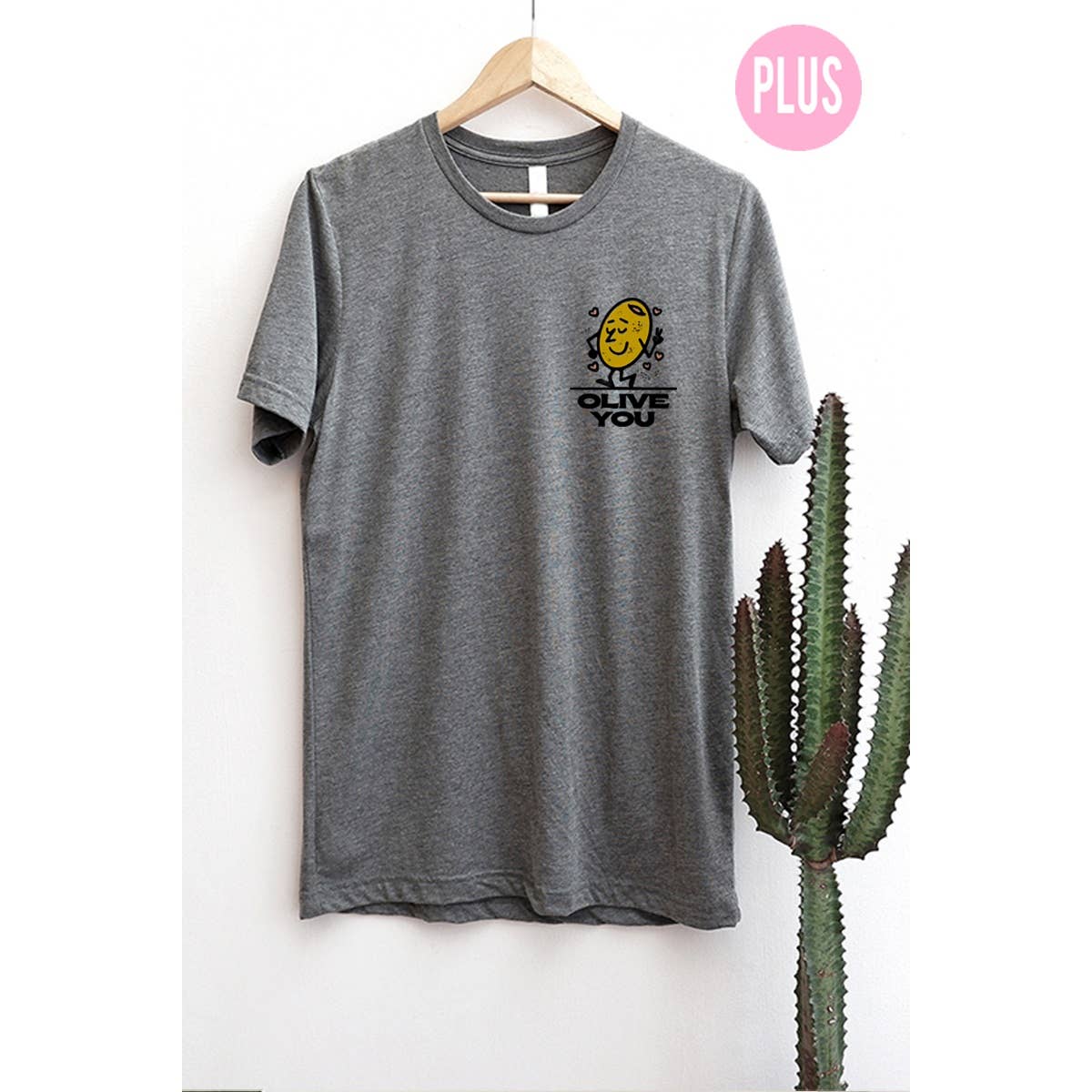 Olive You  Graphic Boyfriend T Plus
