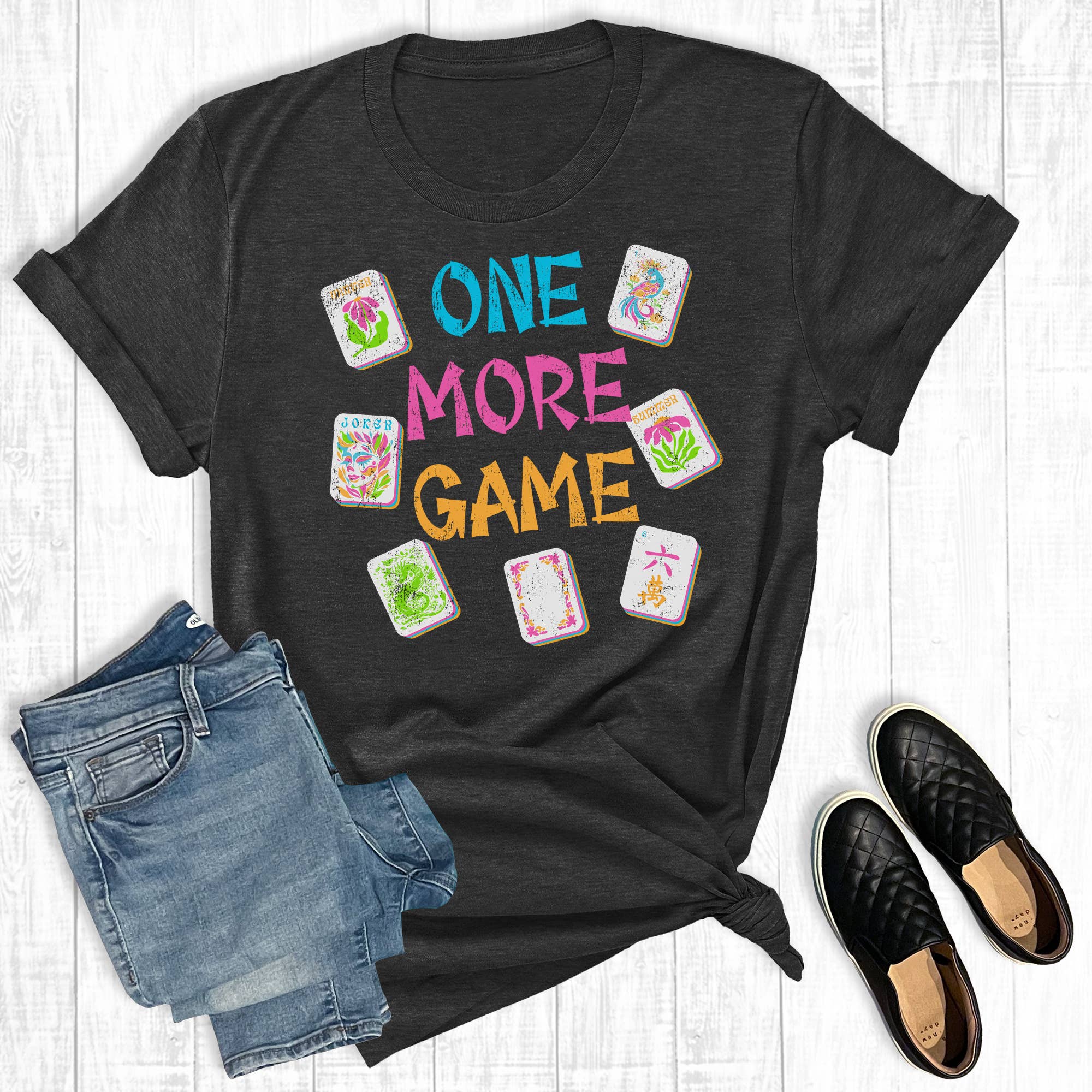 Coquette Mahjong One More Game Graphic Tee