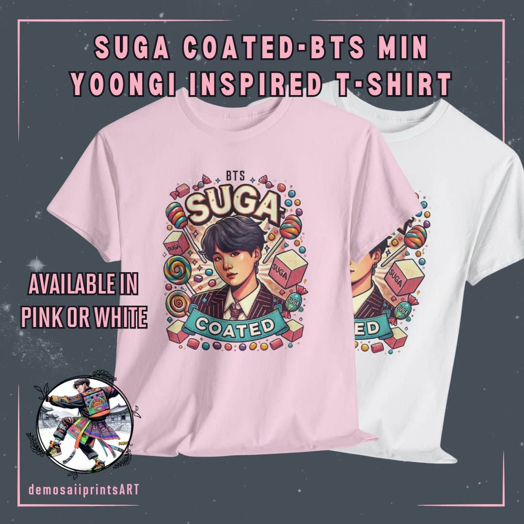 Bts Suga Yoongi T-Shirt - Sweet K-Pop Merch, Army Gift