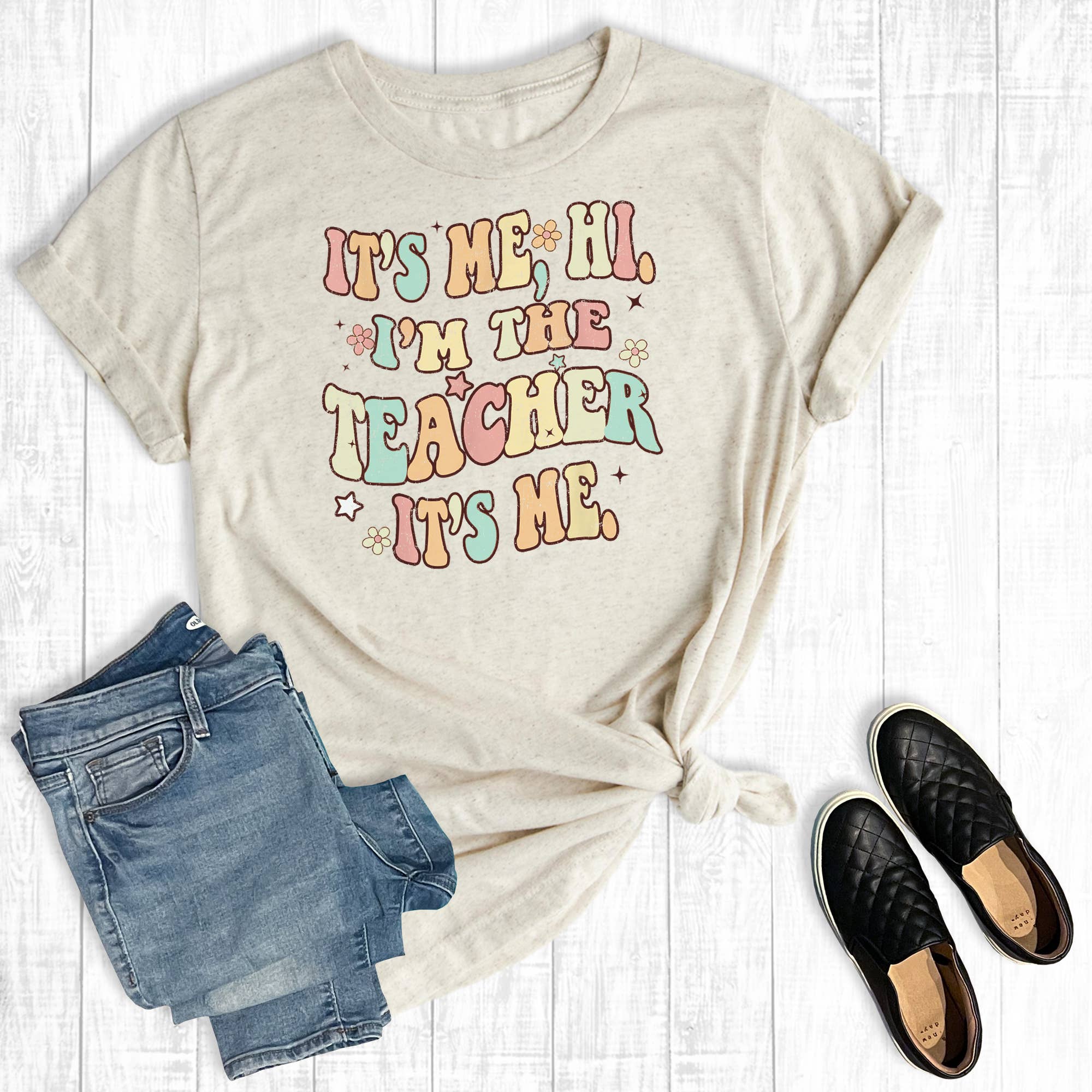 Back To School It's Me Hi I'm the Teacher Graphic Tee