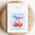 Custom Gingham Patriotic Coquette Graphic Tee