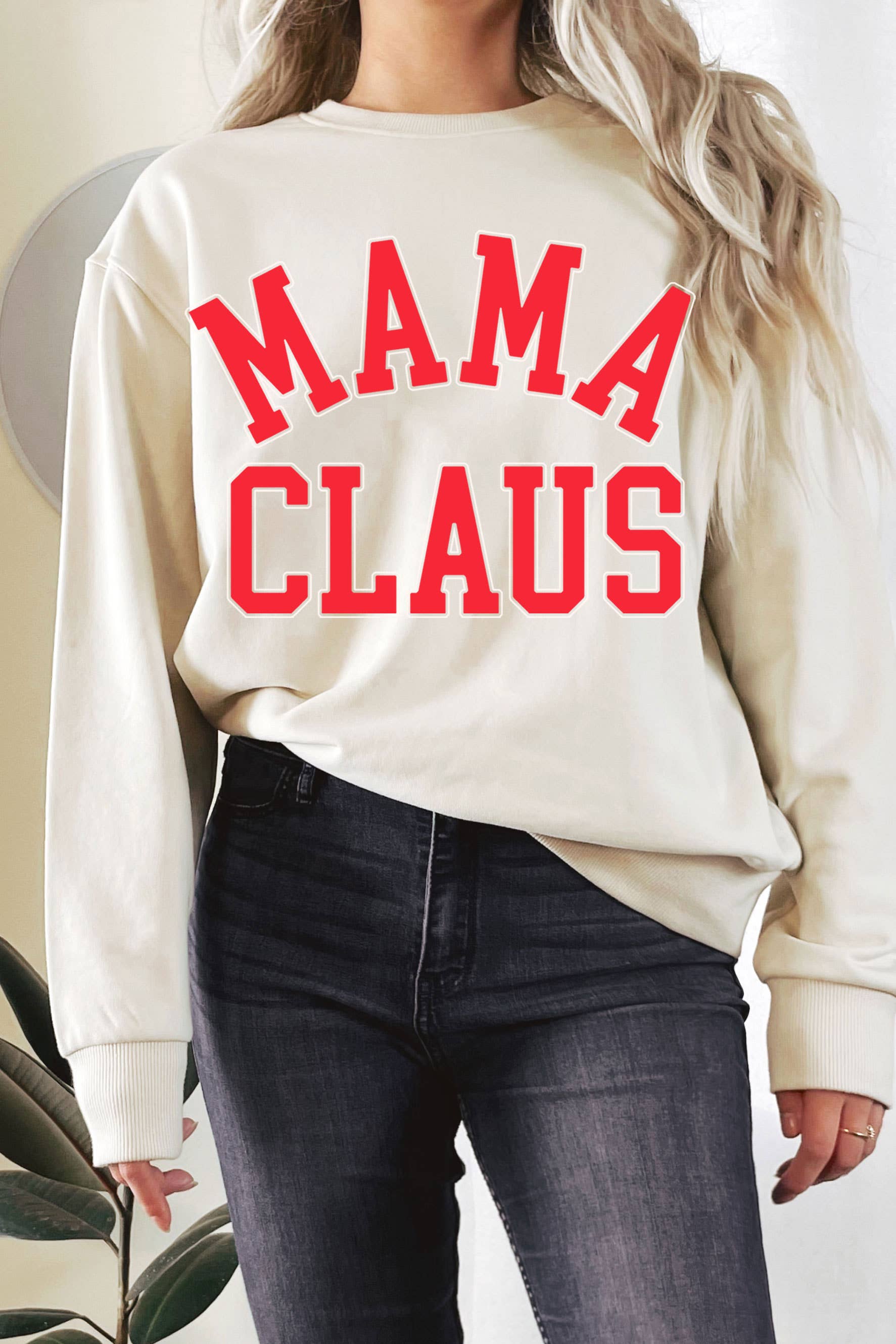 Mama Claus Graphic Terry Sweatshirts