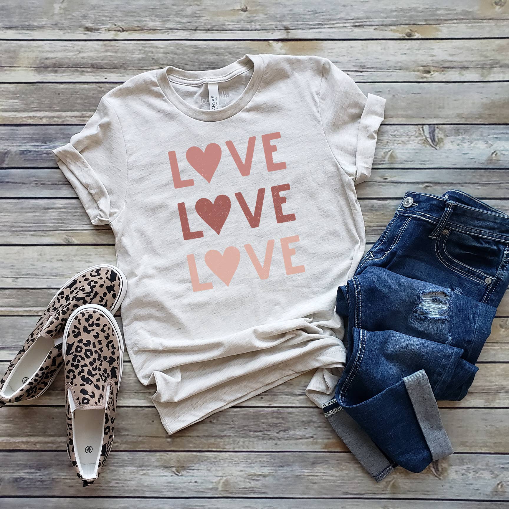 Love x3 Tee | Valentine's Day | Sizes XS-2XL