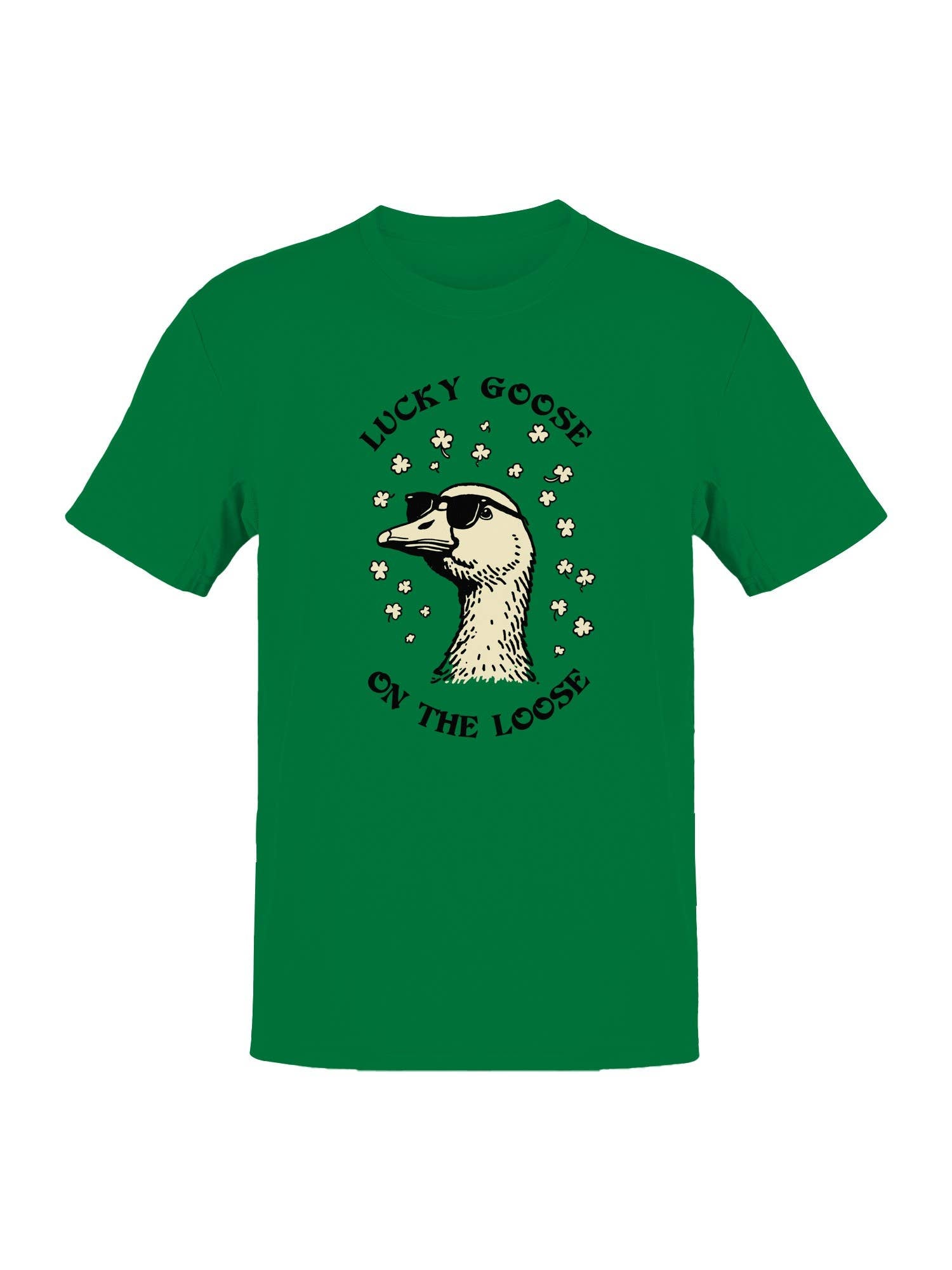 St. Patrick's Day Lucky Goose On the Loose Men's Tee