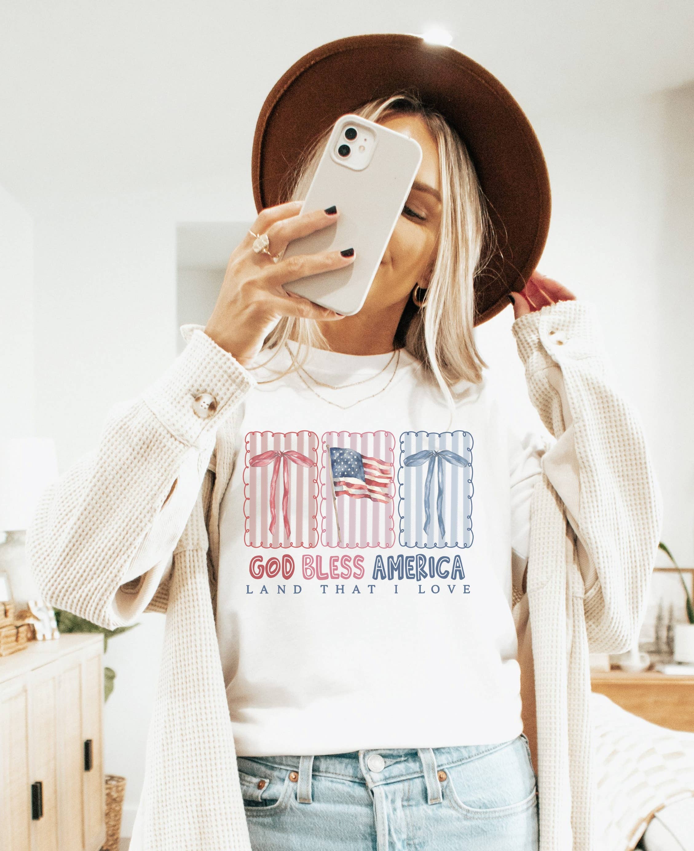 God Bless America Stamps  Tee | Patriotic T Shirt | Usa Tee
