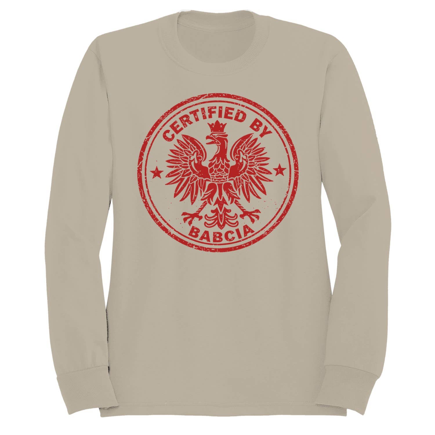 Certified By Babcia Polish Stamp Women's Sweatshirt