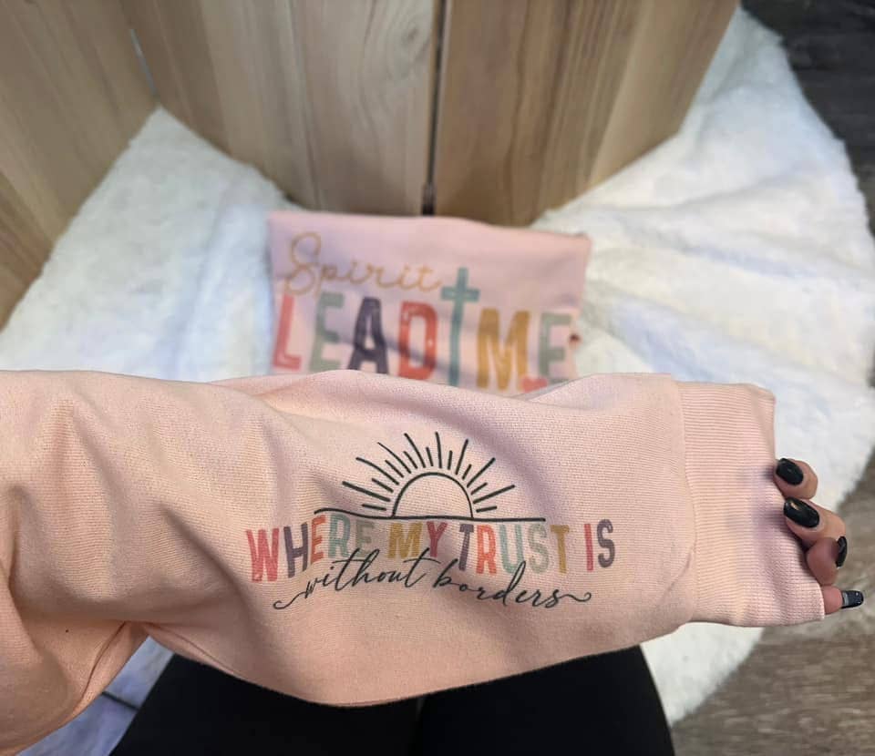 Spirit Lead Me Sweatshirt On Blush