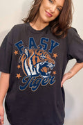 Unisex Oversize - Easy Tiger Graphic Print Top