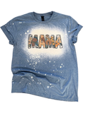 Mama Floral Bleached Tee