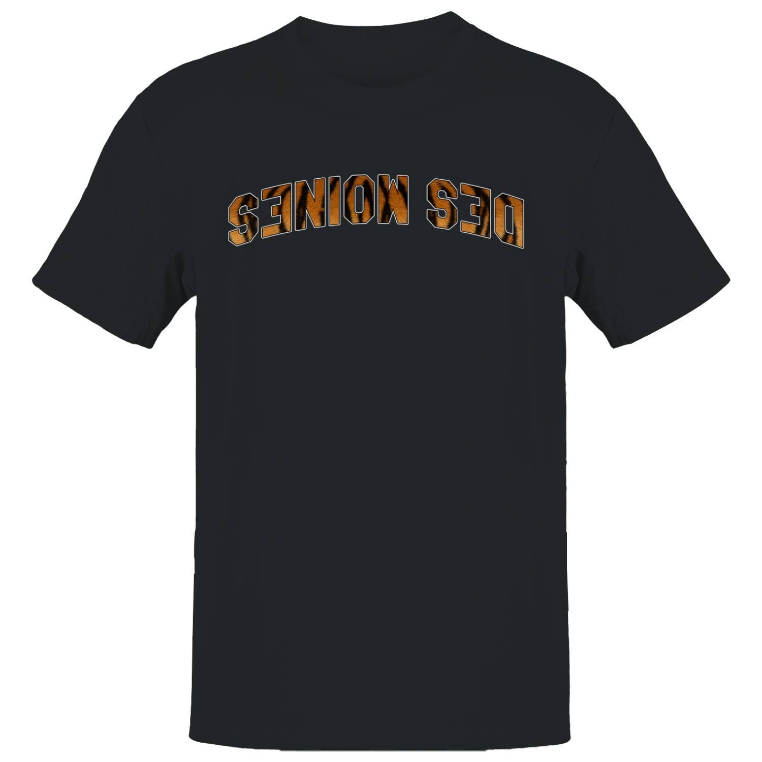 Des Moines Seniors Tiger Print Arc Men's T-Shirt