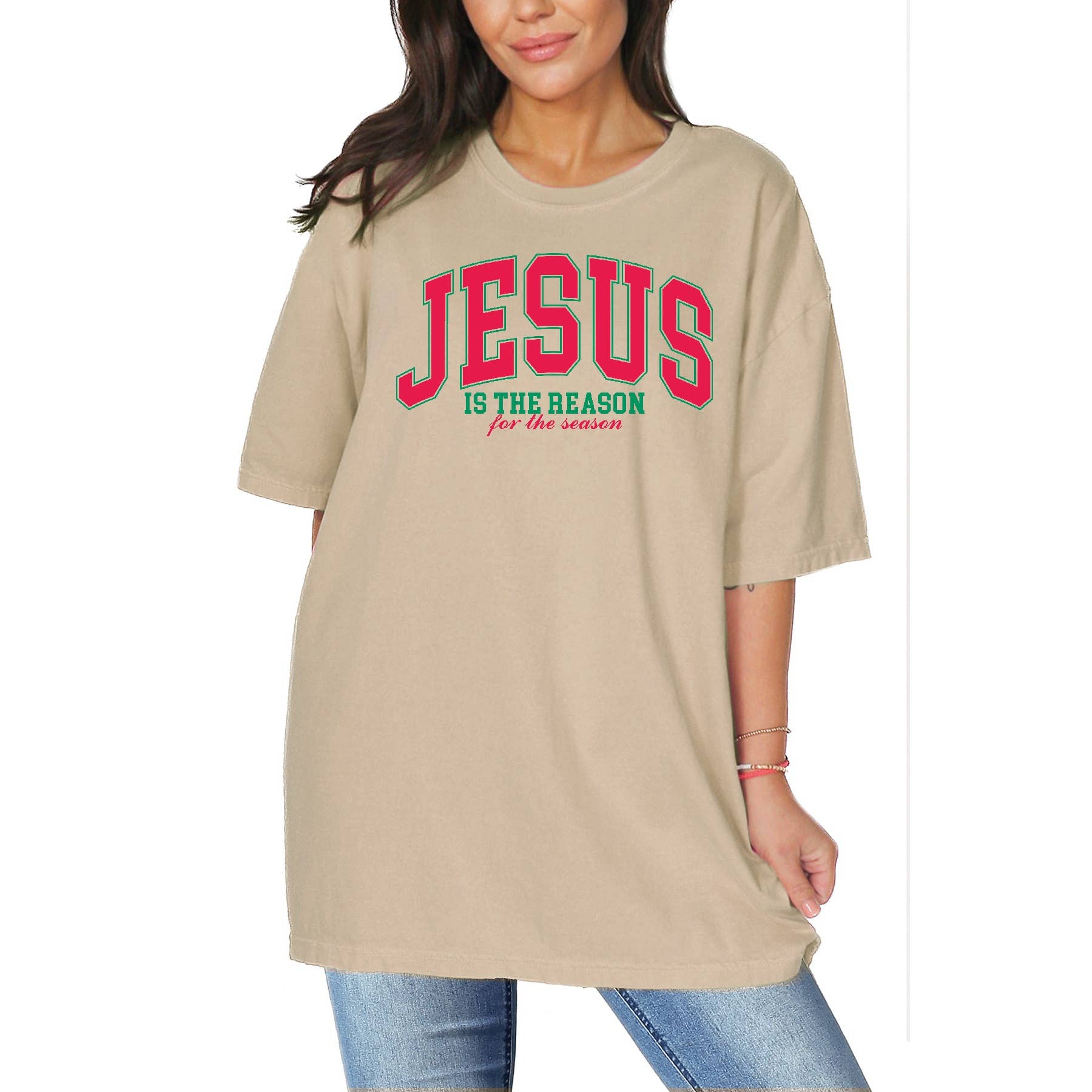 Jesus Is the Reason - Oversized Unisex T