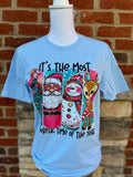 It's the Most Wonderful Time On Gildan Softstyle Light Blue