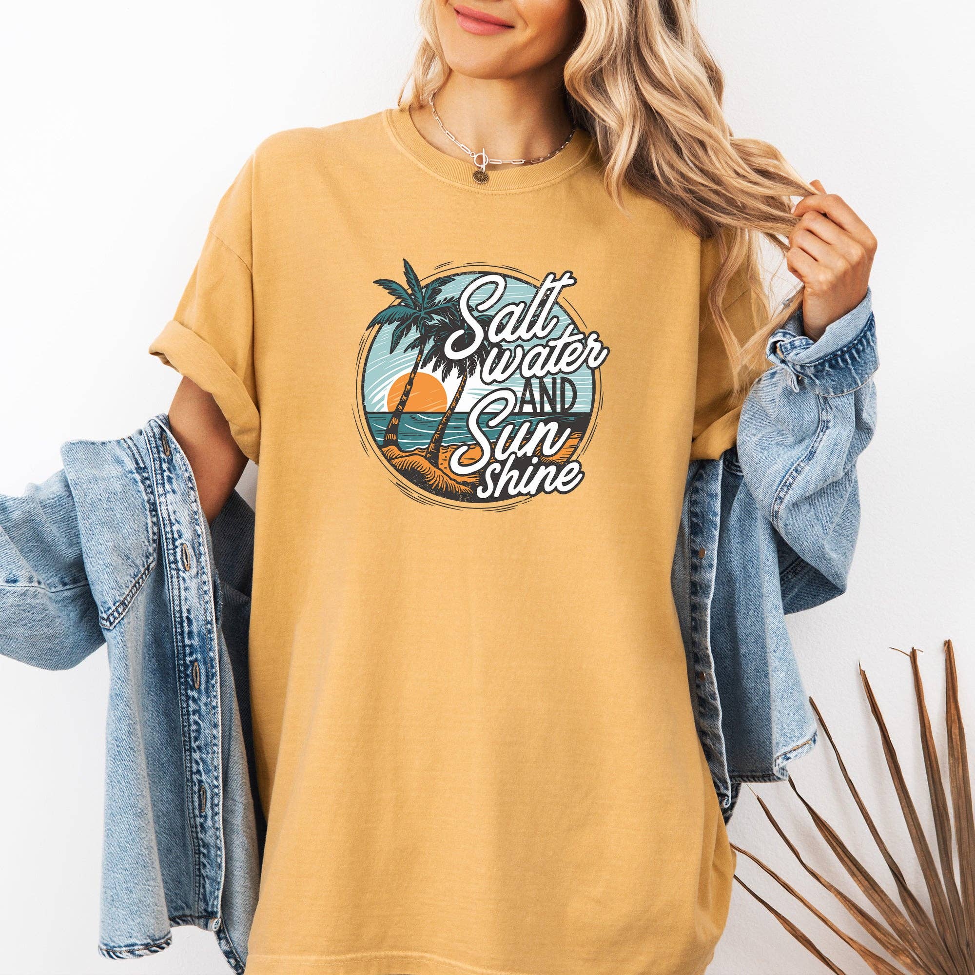 Salt Water and Sunshine, Summer Beach Comfort Colors T-Shirt