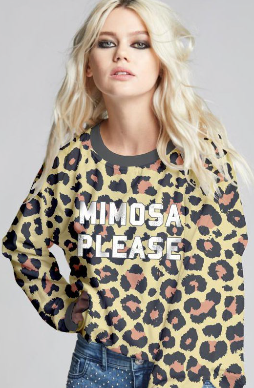 303719 - 730 Mimosa Please Graphic Sweatshirt