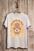 La Luna El Sol Hamsa Graphic Top