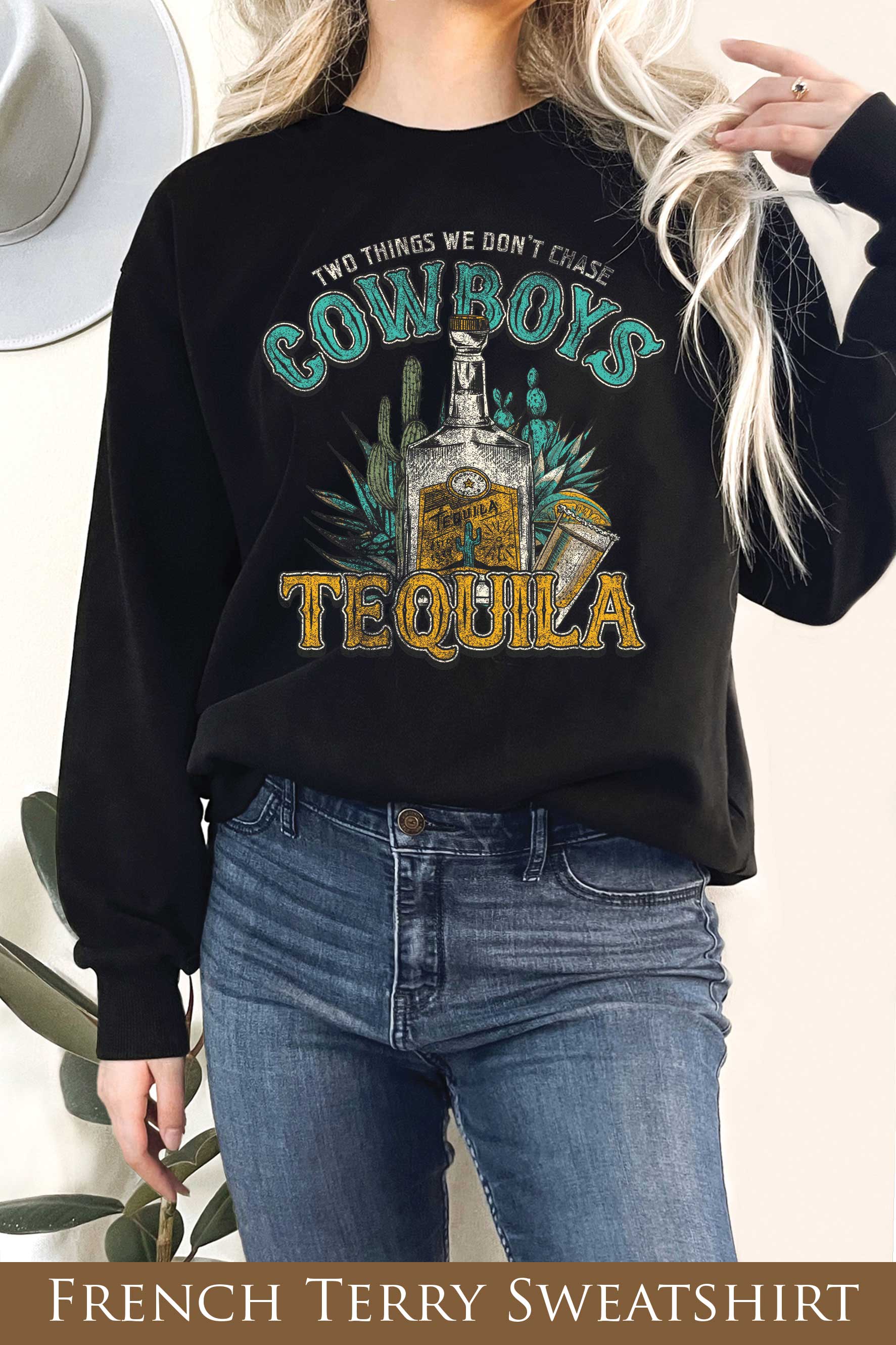 Cowboy Tequila Graphix Terry Sweatshirts