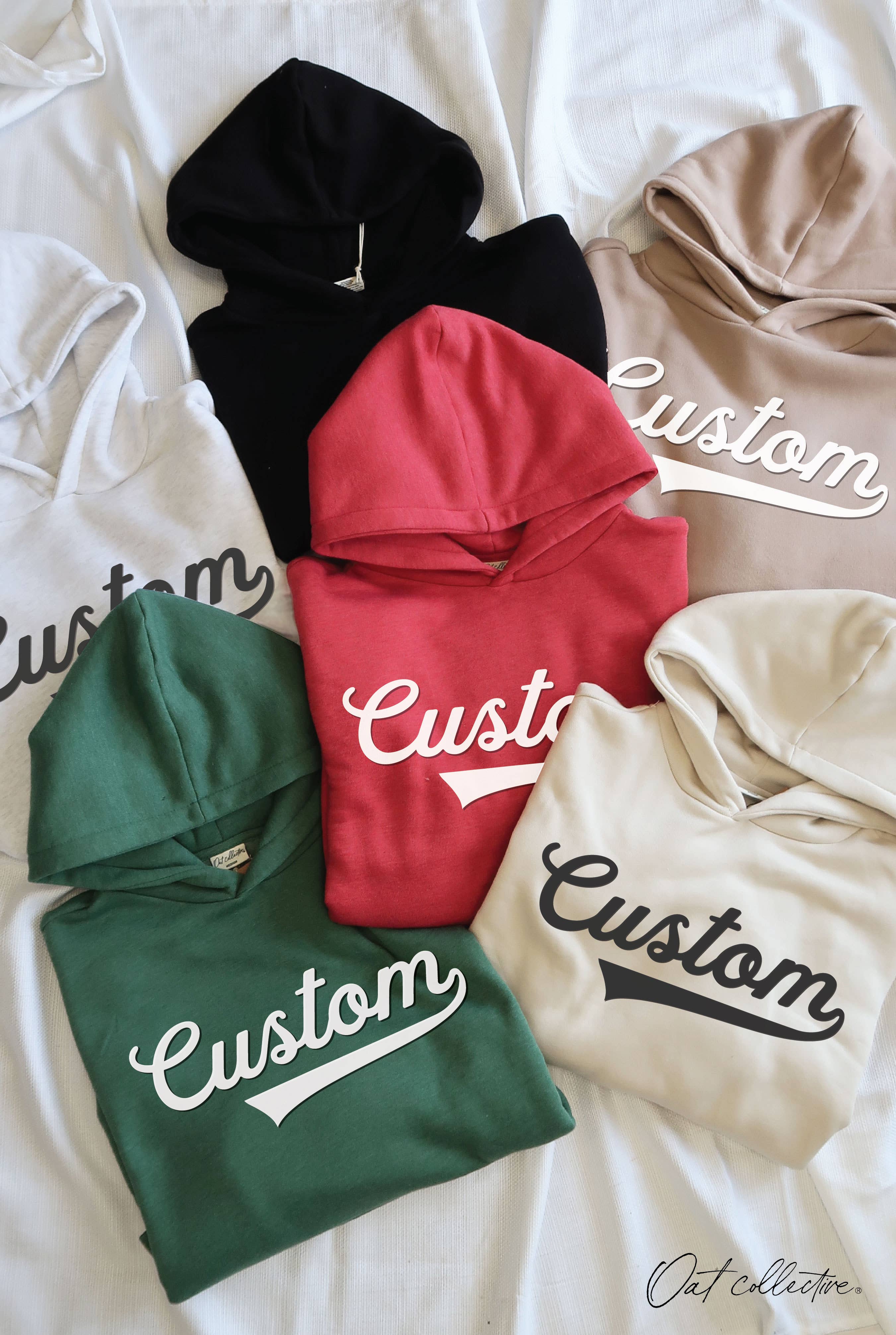 Custom Puff Varsity Hoodie Pullover Sweatshirt