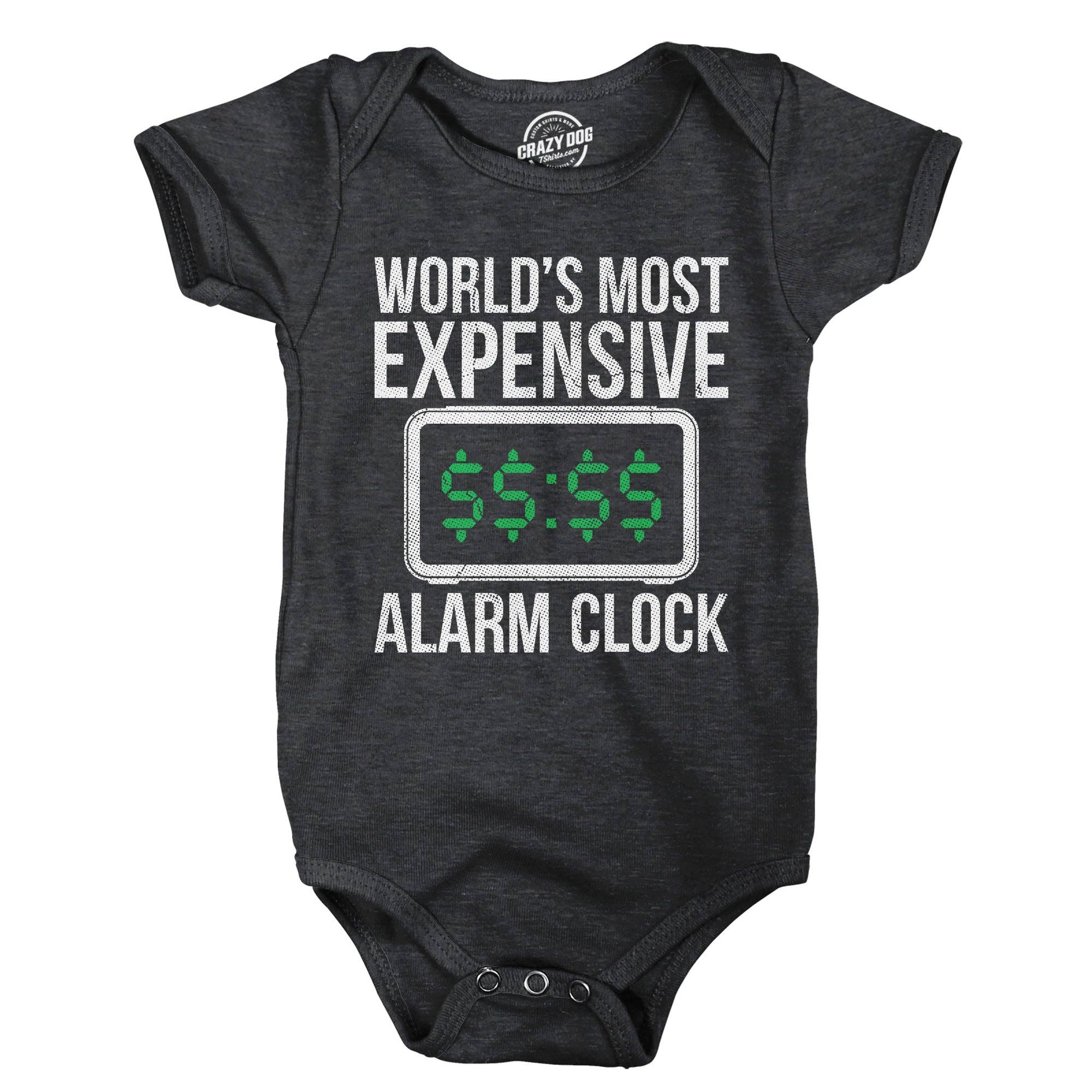 Worlds Most Expensive Alarm Clock Baby Bodysuit