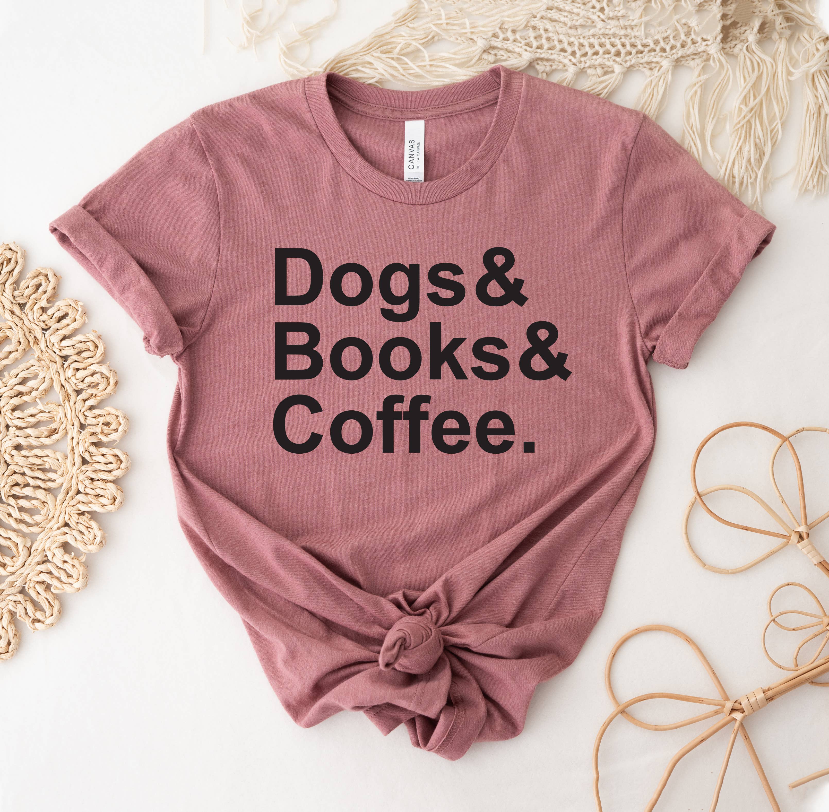 Dogs and Books and Coffee T-Shirt