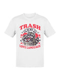 Raccoon Love Language Humor Design Men's T-Shirt