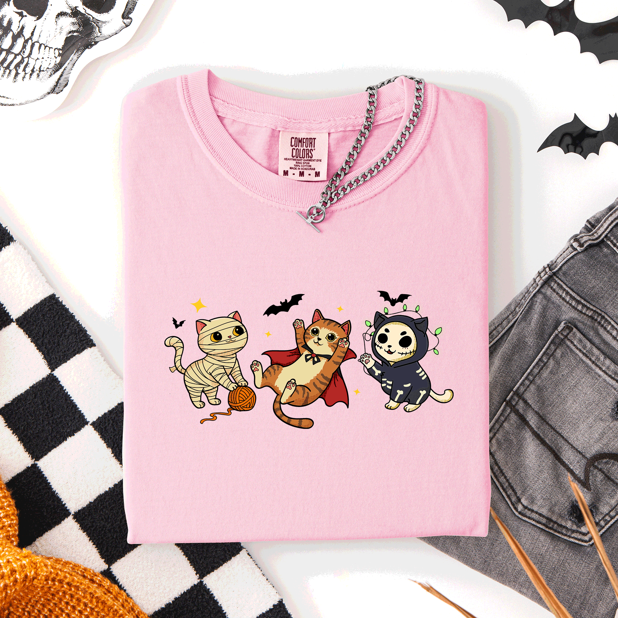 Adorable Halloween Cats Fall, Autumn, Costume T-Shirt