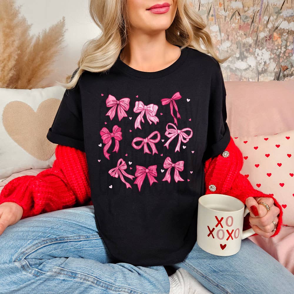 Pink Valentine Bows Tee