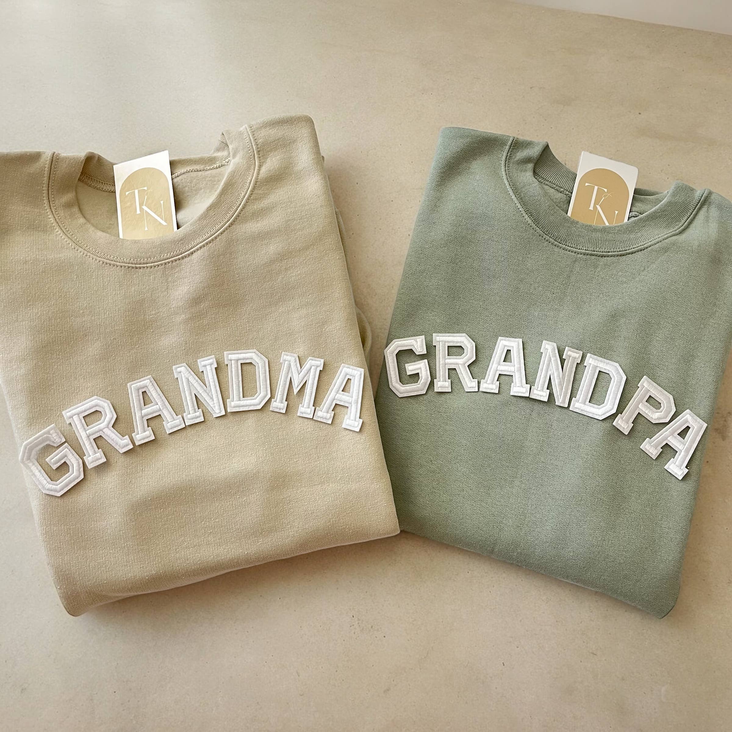 Grandma Sweatshirt, Grandpa Sweatshirt, Grandma and Grandpa