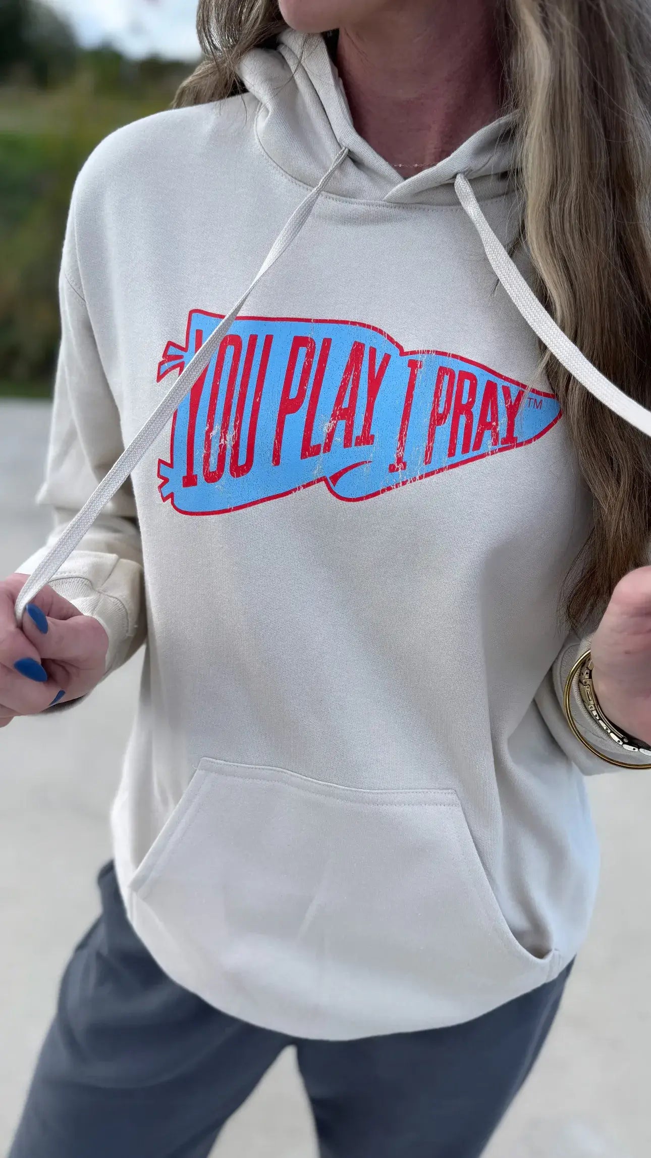 Custom Pennant Flag Hoodie | Sports Mom Shirt