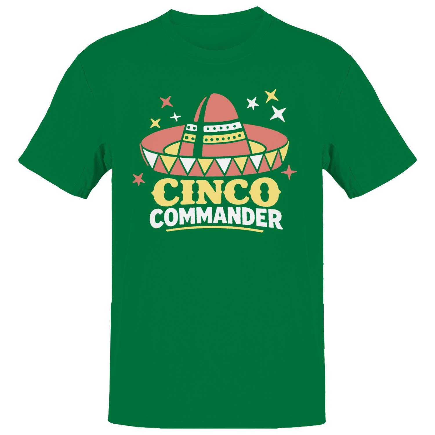 Cinco Sombrero Fiesta Commander Men's T-Shirt