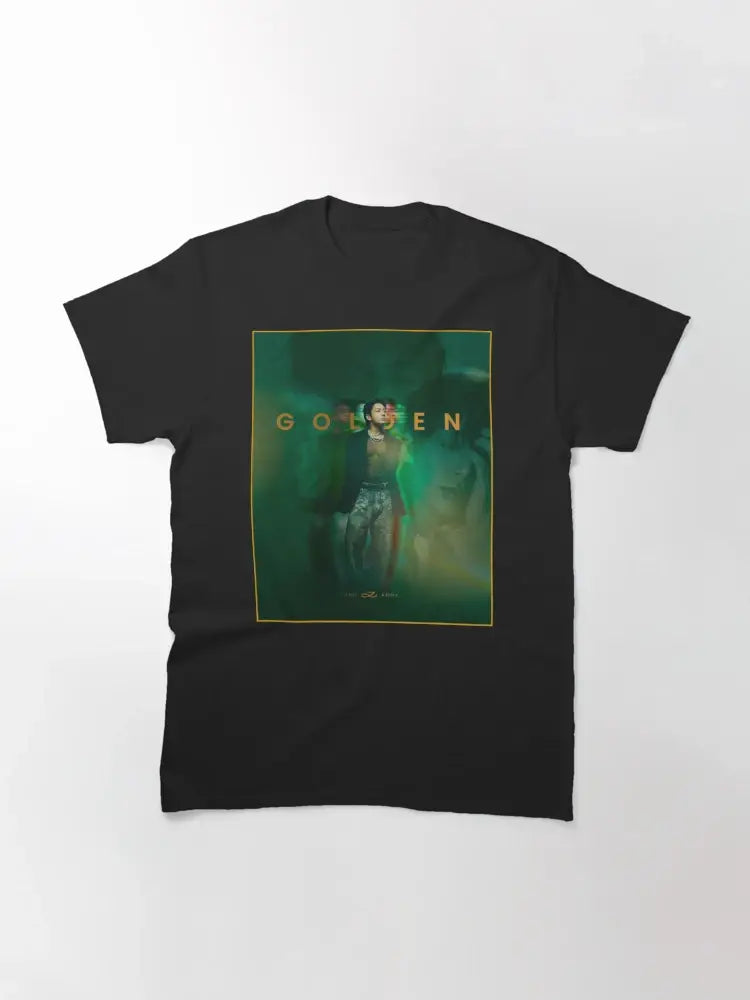 Luminous 'golden' Artist T-Shirt with Gilded Frame Design