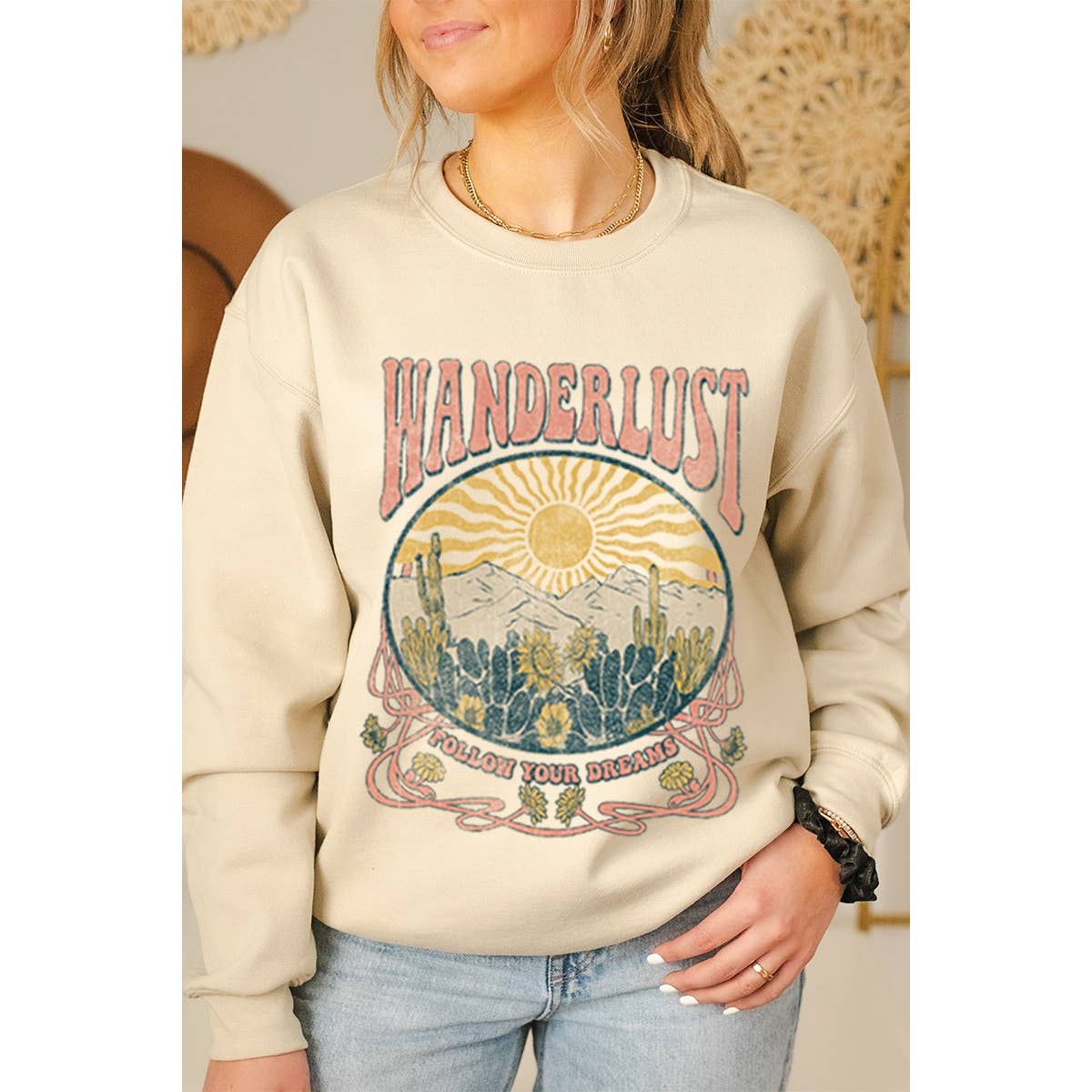 Wanderlust Vintage Graphic Sweatshirts