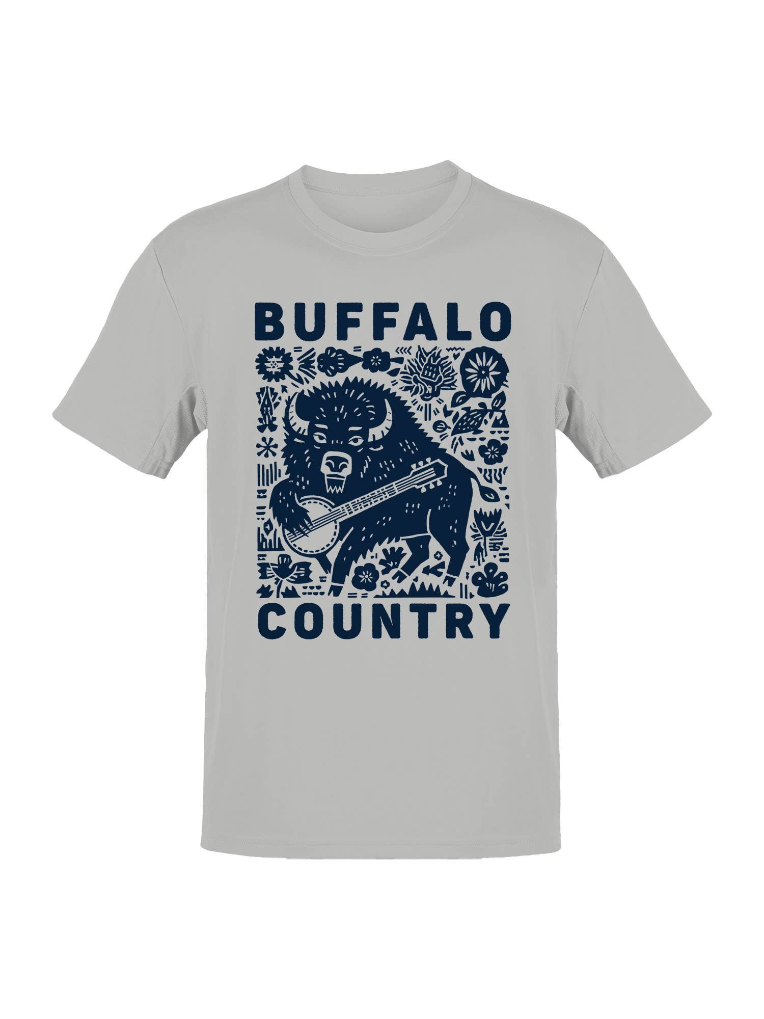 Buffalo Country Banjo Art Men's T-Shirt